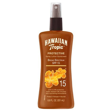 hawaiian tropic spf 15.